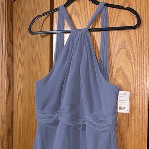 Jenny Packham Charcoal Halter Maxi Dress